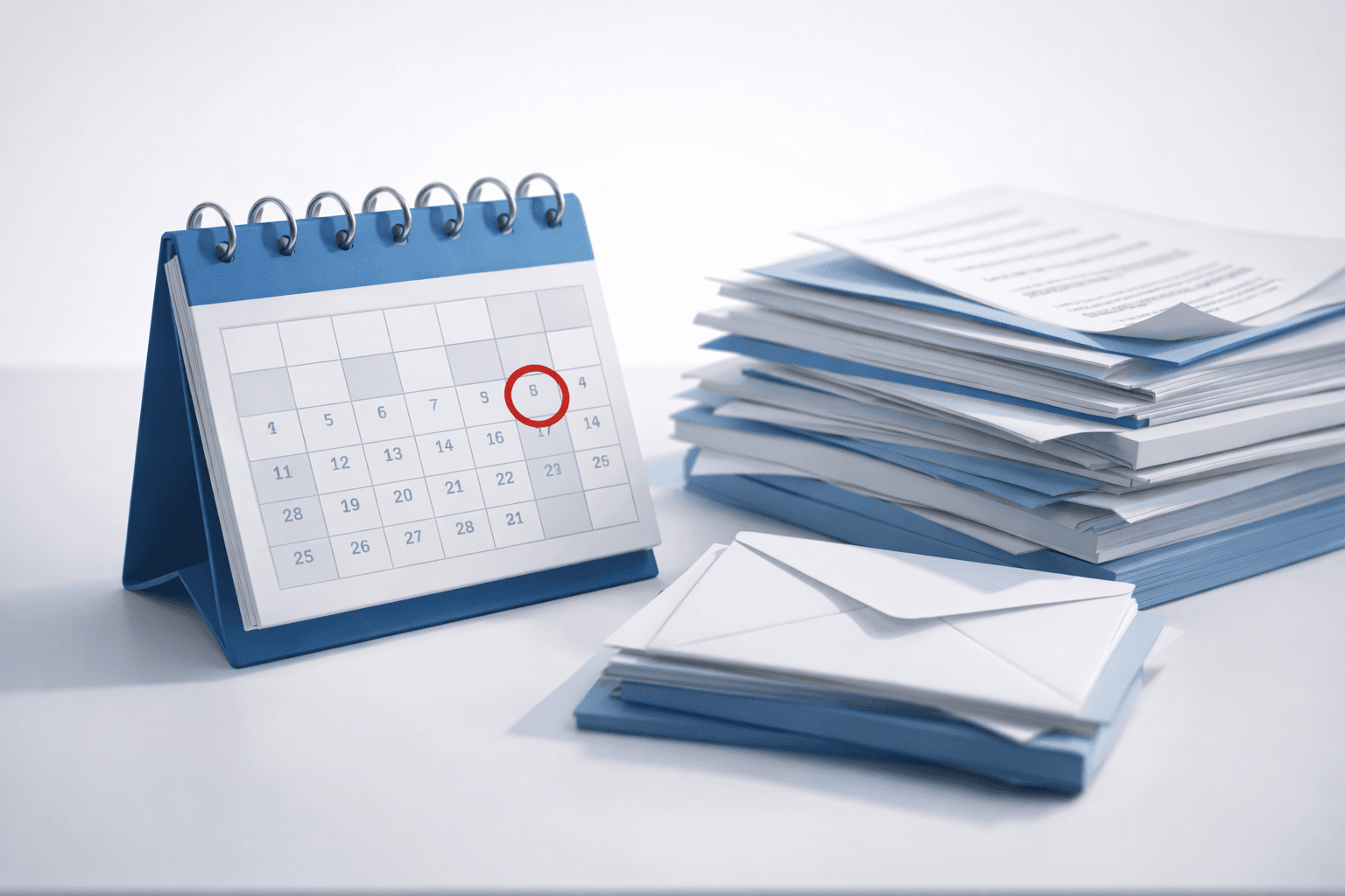 締切が近い制度書類のイメージ